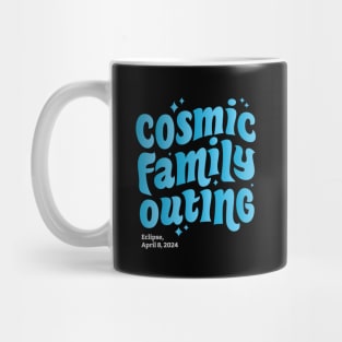 Cosmic Family Outing: Embracing the Eclipse - April 8, 2024 Mug